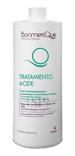 Bonmetique Tratamiento Acide Post Coloración Alisados 900ml