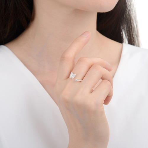 Anillo Ajustable De Plata 925 (lan04)