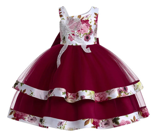 Vestido Fiesta Niñas Bebe Bodas Primer Año Bautismo Beedité