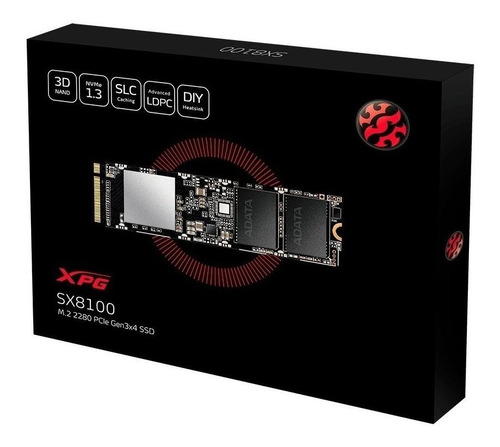 Disco sólido interno Adata ASX8100NP-256GT-C 256GB