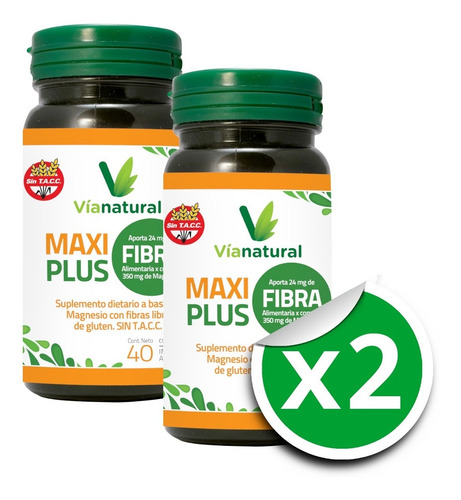 Imagen 1 de 5 de Maxifibra ( Maxiplus Fibra ) X 2 - Vianatural X40 Cotización