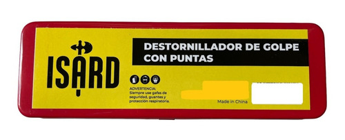 Destornillador Impacto Golpe Profesional 12 Puntas Isard