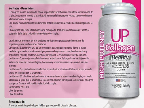 Imagen 5 de 6 de Newscience - Collagen Up Beauty - Colágeno (90 Capsulas)