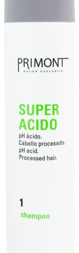 Primont Super Acido Shampoo Cabello Procesados Teñidos Chico