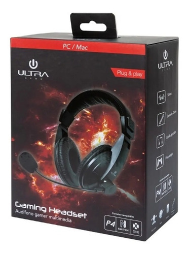 Imagen 1 de 3 de Audífono Gamer Ultra Up550 Ps4 Pc Xbox Nint Switch Bufón