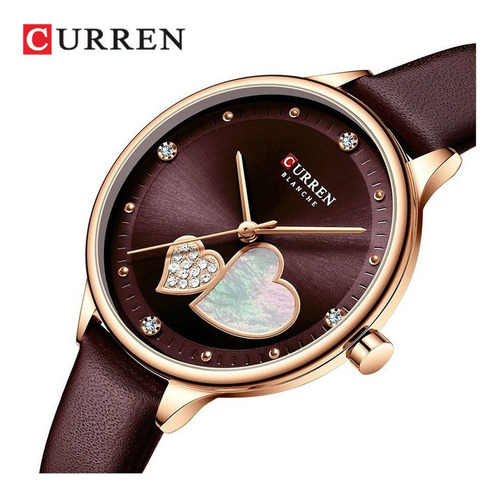 Reloj De Cuero Casual Impermeable Curren Para Mujer