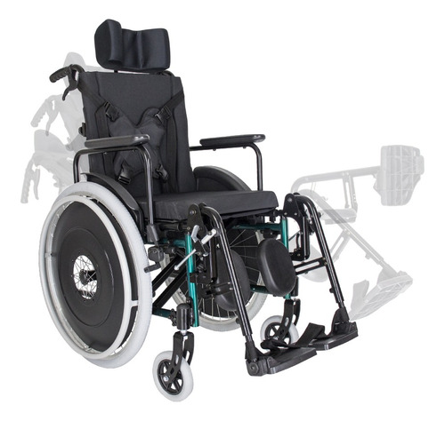 Cadeira De Rodas Ma3r Reclinável Ortomobil L44cm Dobrável