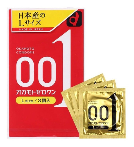 Preservativos Okamoto 001 Talla L 19cm Número 1 En Japón