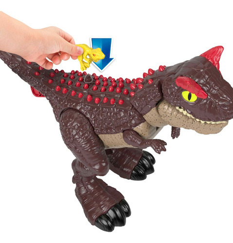 Imaginext Jurassic World Dinosaurio Carnotaurus Modo Defensa