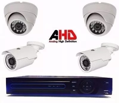 Kit Seguridad 4 Camaras Exterior Hd 720p Dvr 4 Ch - Centro