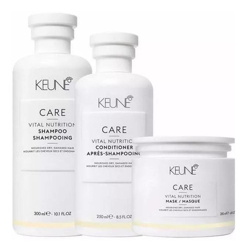 Kit Keune Vital Nutrition Shampoo Condicionador E Máscara