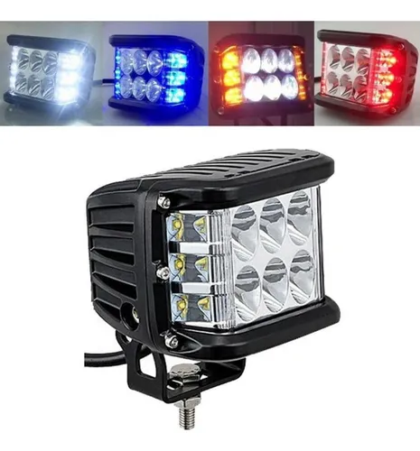 2 Faros De Policía, Luces Intermitentes, Jeep, Moto, 4x4