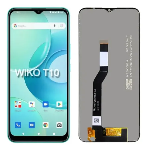 Zx Tela De Toque Lcd Para Wiko T10 W-v673-01 W-v673-02