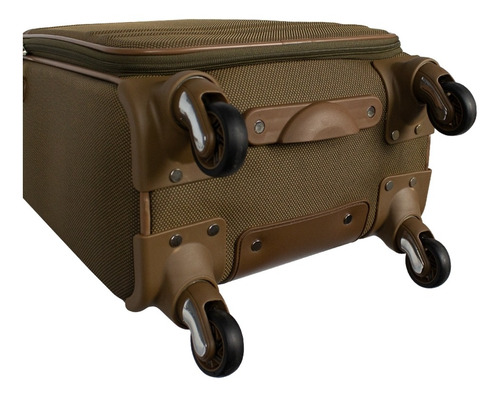 Maleta pequeña 10kg Giro 360° Córdoba Plus Lansay Wheels Tela Color Marrón