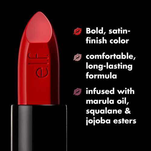 Lápiz Labial Satinado E.l.f. O Face, Ricamente Pigmentado, E