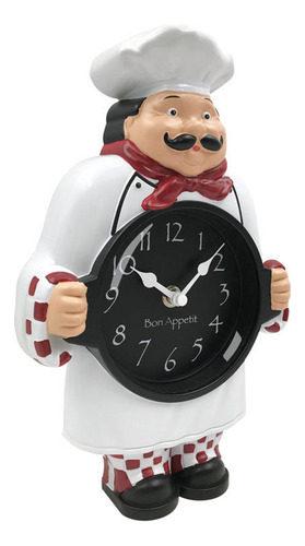 Reloj De Pared De Chef, Escultura De Pared Creativa, Reloj