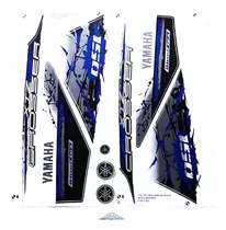 Kit Adesivos Faixa Yamaha Xtz Crosser 150 2014 Preta Cr15