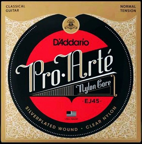 Daddario Cuerdas Guitarra Nylon Ej45 Proarte Premium Tsmedia