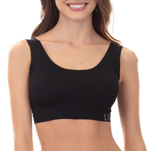 Bralette Invisible Corte Laser Sin Marca Copa Removible Dama