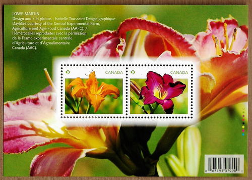 Imagen 1 de 1 de Canadá 2012 : Flores , Flora , Azucenas Naranja Y Morado