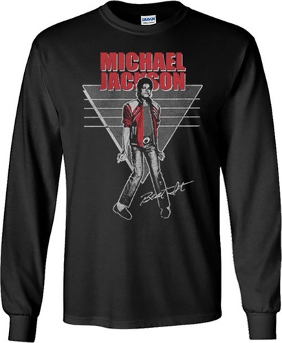 Michael Jackson Playeras Manga Larga Para Hombre Y Mujer D1