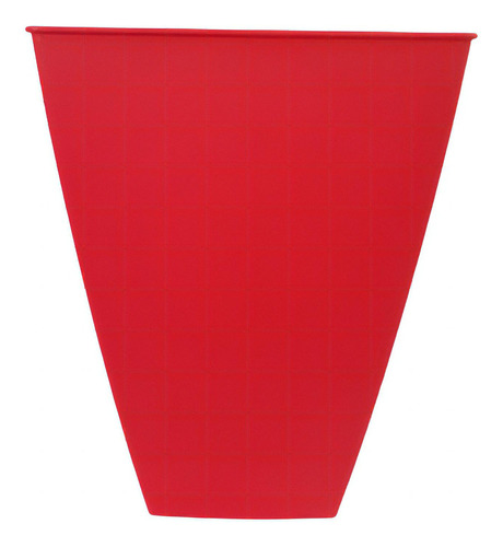 Maceta Plastico Matri Modelo Piramidal N 25 Color Rojo