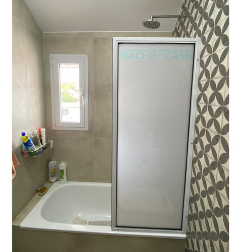 Imagen 2 de 9 de Mampara Fija Paño Fijo De Aluminio Y Acrilico 0,50x1 Baño