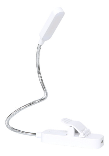 Lámpara De Mesa Con Clip, Led, Clip Flexible De Atenuación P Color De La Estructura Blanco