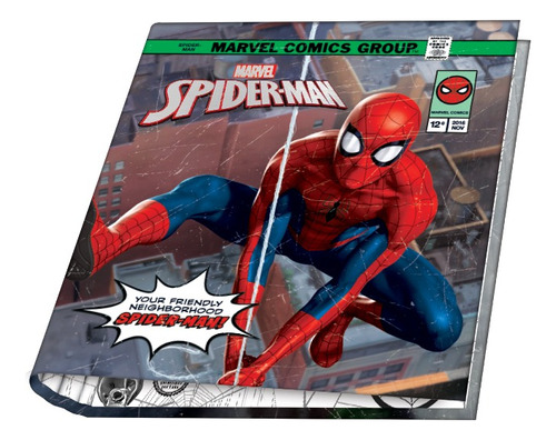 Carpeta 3 Anillos Spiderman Escolar Licencia Oficial