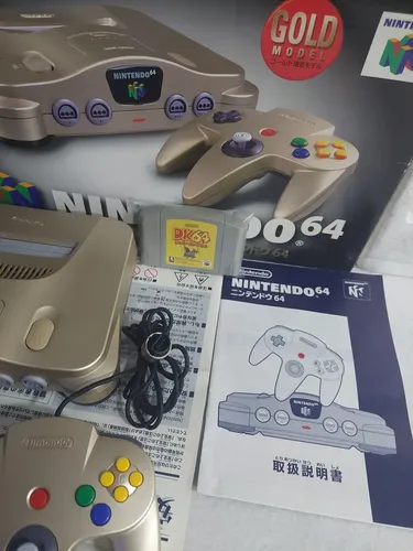 Console Nintendo 64 Gold Dourado Japonês | Parcelamento sem juros