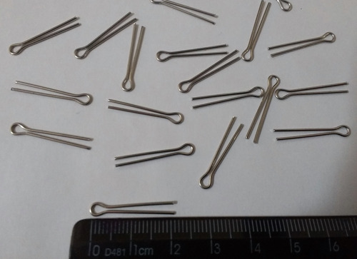 Imagem 3 de 3 de 100 Contrapino Cupilha Aço Inox 1,6mm X 22 Mm Para Lustres