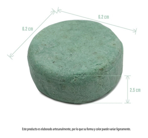Imagen 3 de 3 de Shampoo Sólido Artesanal Control Caspa 80 G Bam Boo!