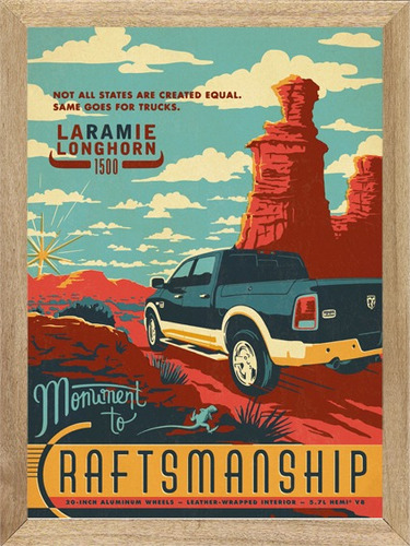 Camionetas Ram Laramie 1500 Cuadro Poster Cartel   H203