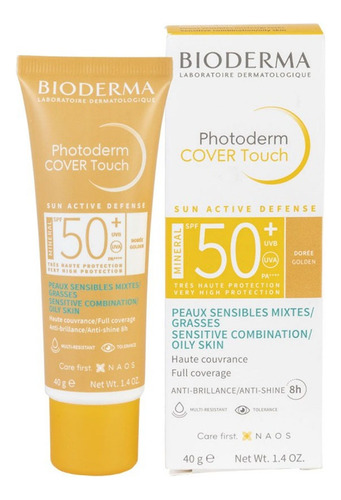 Bioderma Photoderm Cover Touch Fps 50 Dourado 40gr Original