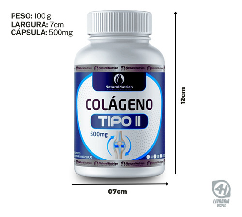 Colágeno Tipo 2 500mg 100 Cápsulas O Que É E Para Que Serve