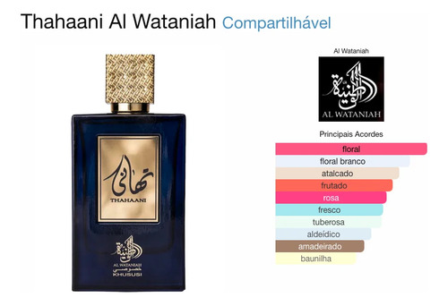 Perfume Al Wataniah Thahaani Edp 100ml Unissex Original