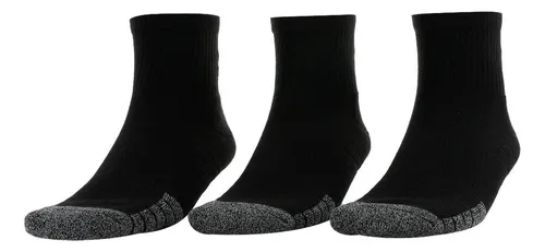 Medias Under Armour Heatgear® Quarter - 3 Pares-negro
