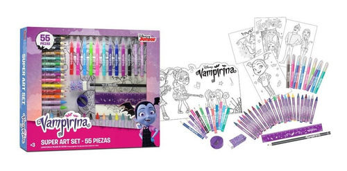 Vampirina Súper Set De Arte, 55 Pzas