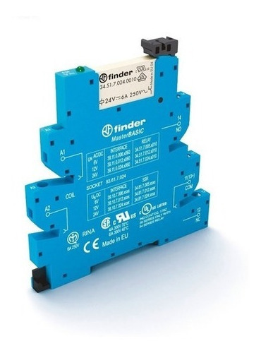 Imagem 2 de 8 de Rele De Interface Finder Slim 39.11.0.024.0060 24dc/ac 6a