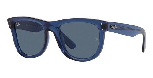 Lentes De Sol Wayfarer Reverse Transparent Navy Blue Ray-ban