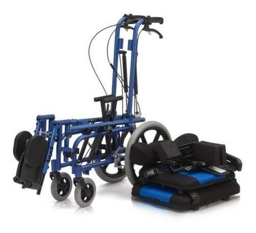 Imagen 3 de 10 de Silla De Ruedas Postural, Reclinable, Pediátrica Asiento 38