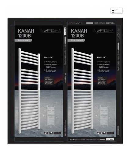 Toallero Radiador Blanco Kanah 1200 Mm Latyn Clima Caldera