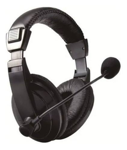 Auriculares Gamer Hügel Headphones Multimedia Microfono Color Negro