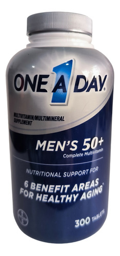 One Day Multivitaminico Para Hombres +50. 300 Tabletas 