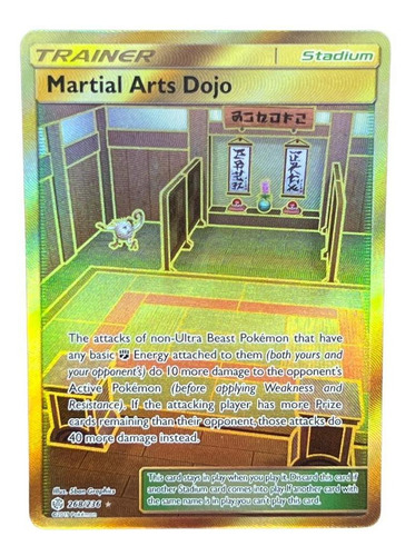 Martial Arts Dojo Carta Pokemon Inglés 