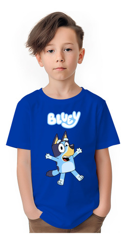 Polera Niños Bluey Heeler Abrazo Hug Algodon Wiwi