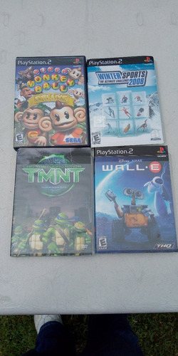 4juegazos Ps2 Wall E Winter Sports Monkey Ball Tmnt Turtles2