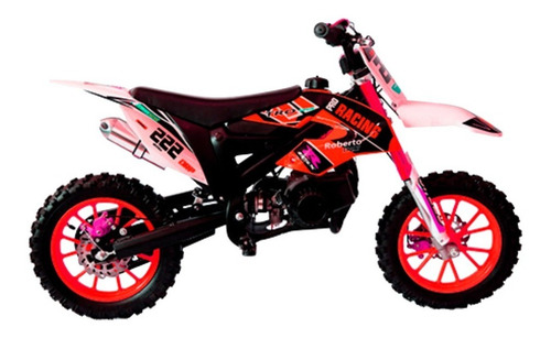 Moto Cross De Niño, Motor Nafta, Arranque A Polea