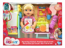 Comprar Little Mommy Mi Primer Dia De Escuela Rubia 36cm Mattel