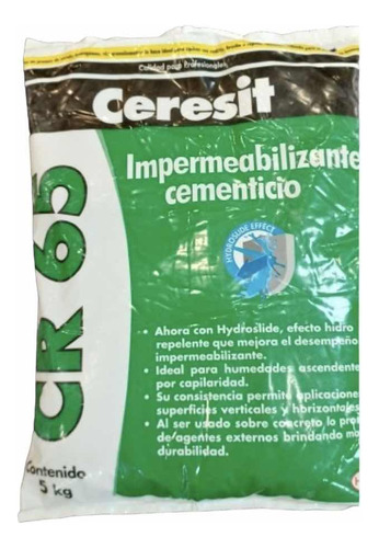 Henkel Ceresit Cr65  5 Kilos Impermeabilizante Cementicio